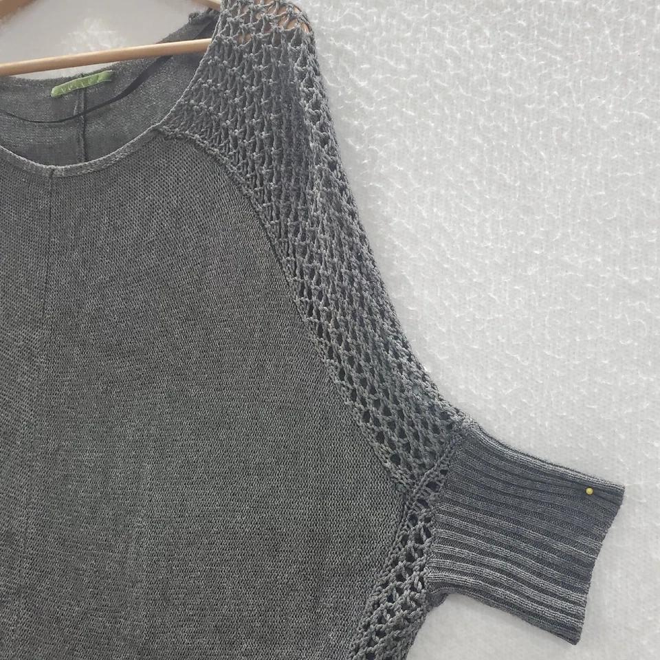 Velvet Women's Gray Knit Boatneck Drape Oversized Sweater Size Medium - Image 3 of 4