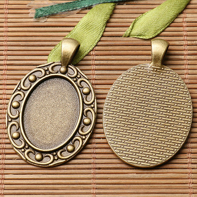 4pcs antiqued bronze color floral rim 