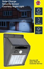 Solar Outdoor 20 LED Garden Wireless Motion Sensor Security Rechargeable Light