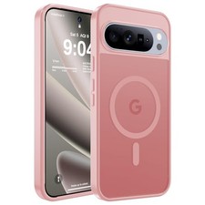 Magnetic Matte Case for Google Pixel 9/9 Pro 6.3-Inch, Military Grade Drop Guard