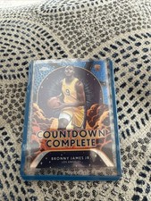 2024-25 Topps Chrome - Countdown Complete Bronny James Blue  Refractor (RC)