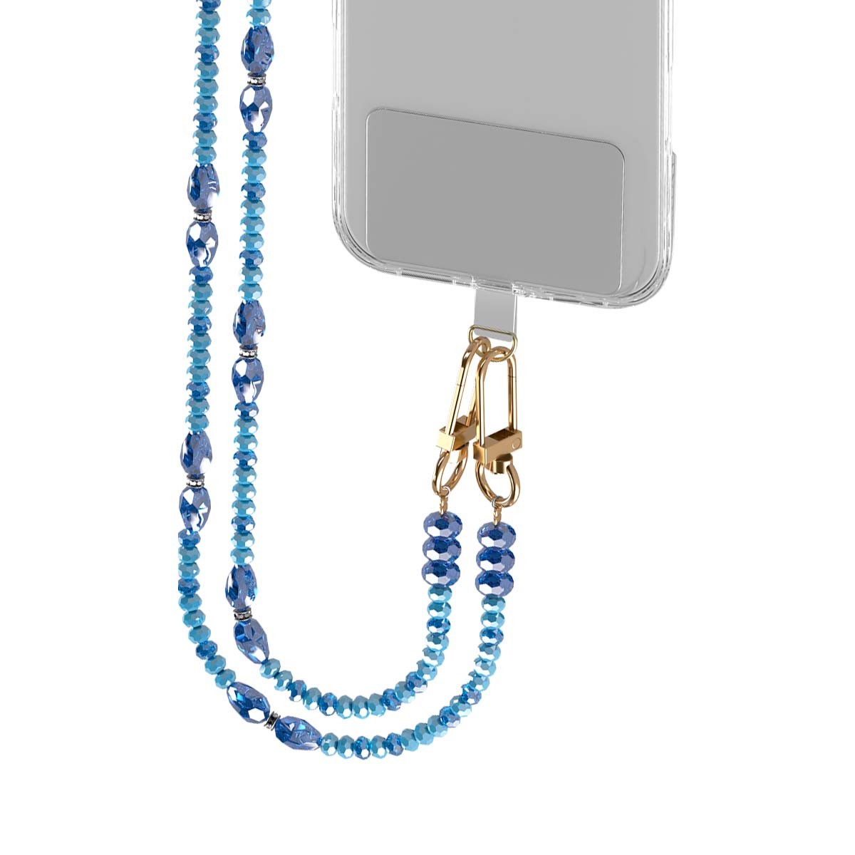 Cordon perles amovibles bleu BigBen pour smartphone