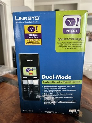 NEW Cisco-Linksys CIT310 Dual-Mode Cordless Phone & VOIP for Yahoo! Messenger