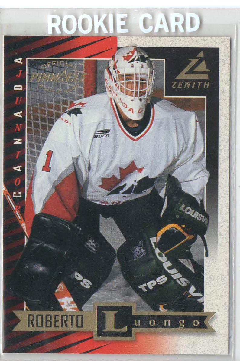 1997 Pinnacle Zenith Roberto Luongo Rookie RC #97