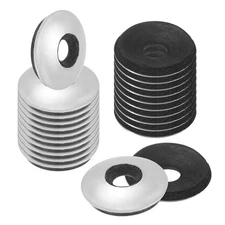 50-Pack Bonded Sealing Rubber Washers, #12 x 5/8"OD Neoprene Washer Gasket