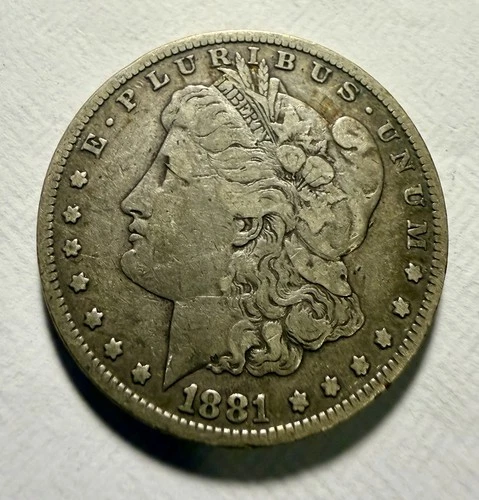 1881 $1 Morgan Silver Dollar