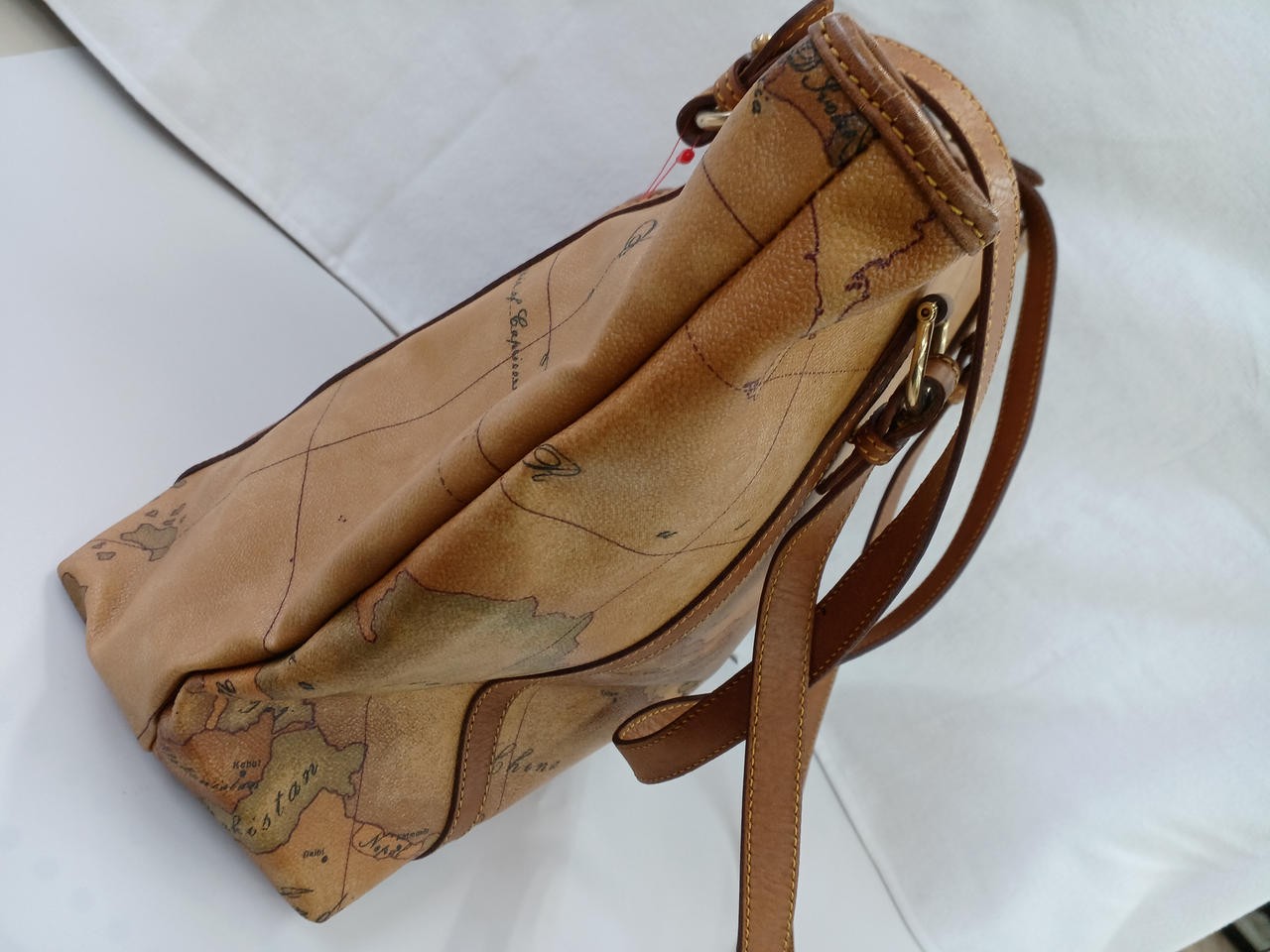 Shoulder Tote Bag BEG Model Map Pattern PRIMA CLA… - image 4