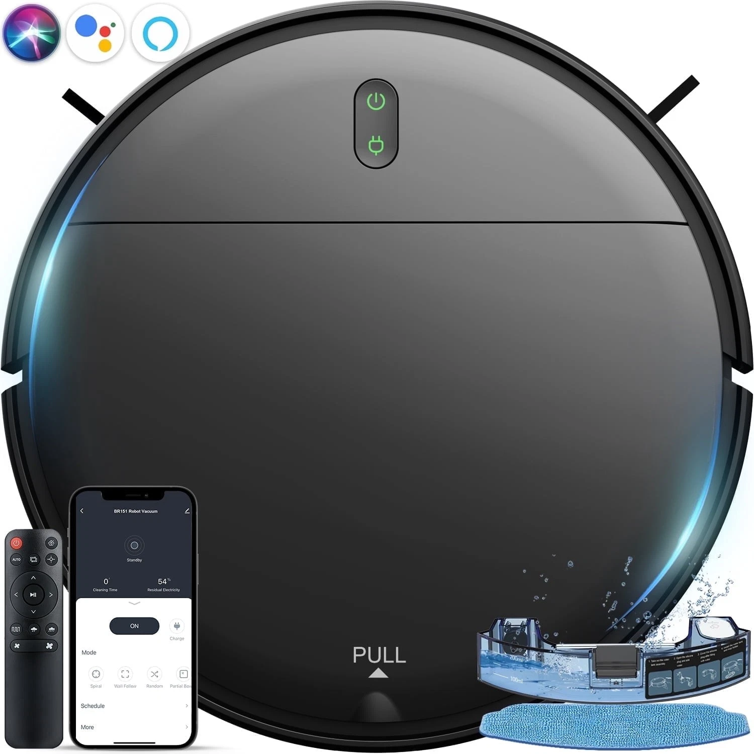 ONSON Robot Vacuum Cleaner Robot Vacuum and Mop Combo with WIFI/Alexa for Pet
Opens in a new window 
