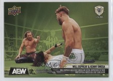 2025 AEW Match Dated Moments SE Green 35/50 Will Ospreay Kenny Omega #7 10sy