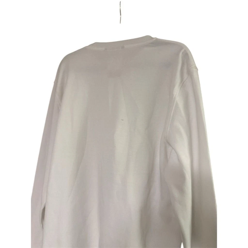 Felpa girocollo Michael Kors uomo XL bianca manica lunga pullover casual