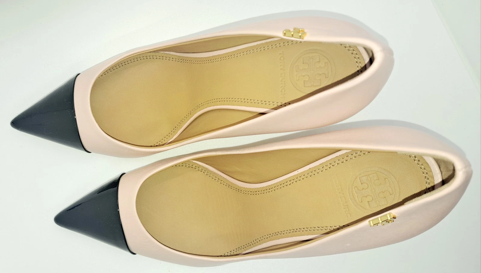 Tory Burch Penelope punta a cappuccio tacchi di lusso taglia 7 5