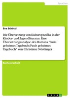 Eva SchöTtl | Die ÜBersetzung Von Kulturspezifika In Der Kinder- Und...