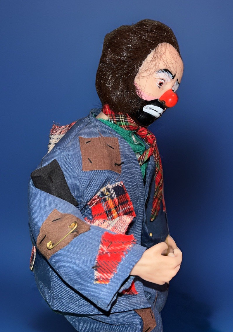 Emmett Kelly Sr. Animated Musical Animated Doll as “Weary Willie” by May Lei USA