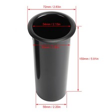2x 60mm Open Hole 150MM Total Length Inverter Tube Suitable For 6-10in Speakers