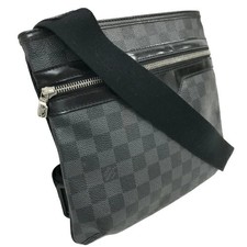 Louis Vuitton Thomas Shoulder Bag Damier Graphite Black over the across Body