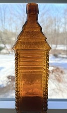 Antique ST DRAKES 1860 PLANTATION X BITTERS Patented 1862 6 Log Bottle