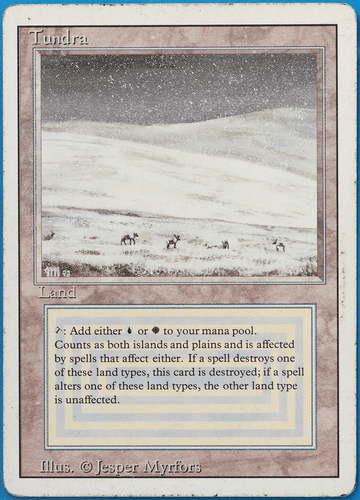 Tundra Revised HEAVILY PLD (Dual Land Reserved List MTG Card) (505929) ABUGames