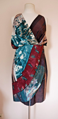 KENZO PARIS Seidenkleid sommer Fr 40 D 38 100% Seide