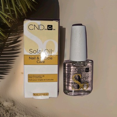 NEW! Cuticle Oil 0.25 Fl Oz CND SolarOil Natural Blend Jojoba Vitamin Rice