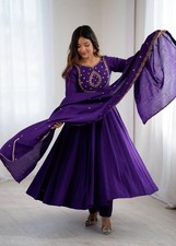 New Anarkali gown indian wedding dress long gown salwar kameez 3pc Anarkali Suit