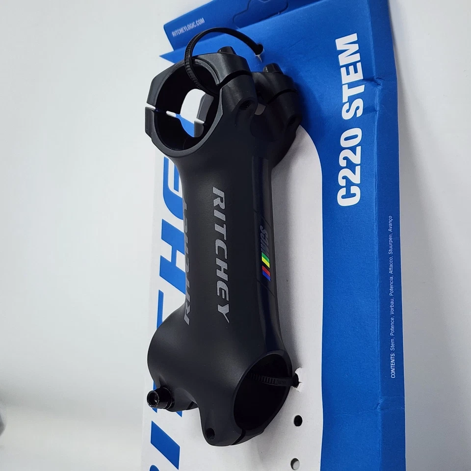 Ritchey WCS C220 25D Stem 31.8 mm Bar Clamp, 100 mm Length, +/-25 Degree, Black - Image 3 of 4