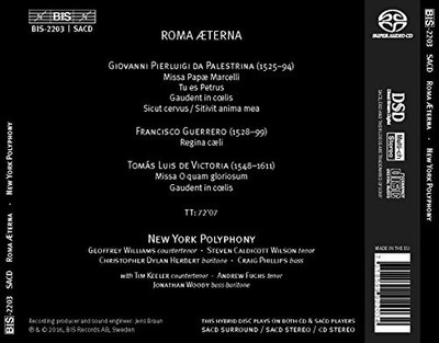 Roma Aeterna - Two Roman Masses by GUERRERO / PALESTRINA / VICTORIA [Audio CD]