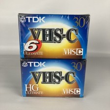 TDK TC30 HG Ultimate VHS-C Camcorder Tapes 6 Pack Bundle Brand New 
