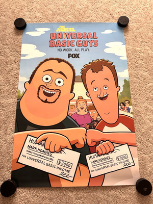 FOX Universal Basic Guys TV Show Promotional Poster 27x40 Mark & Hank Hoagies