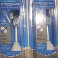 Effectaclean Sonic Brush Heads for Philips Sonicare e-Series White 2 Packs