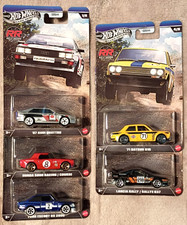 New Hot Wheels Silver Series Rally Racers 5 Car Set With Metal Base Lancia.