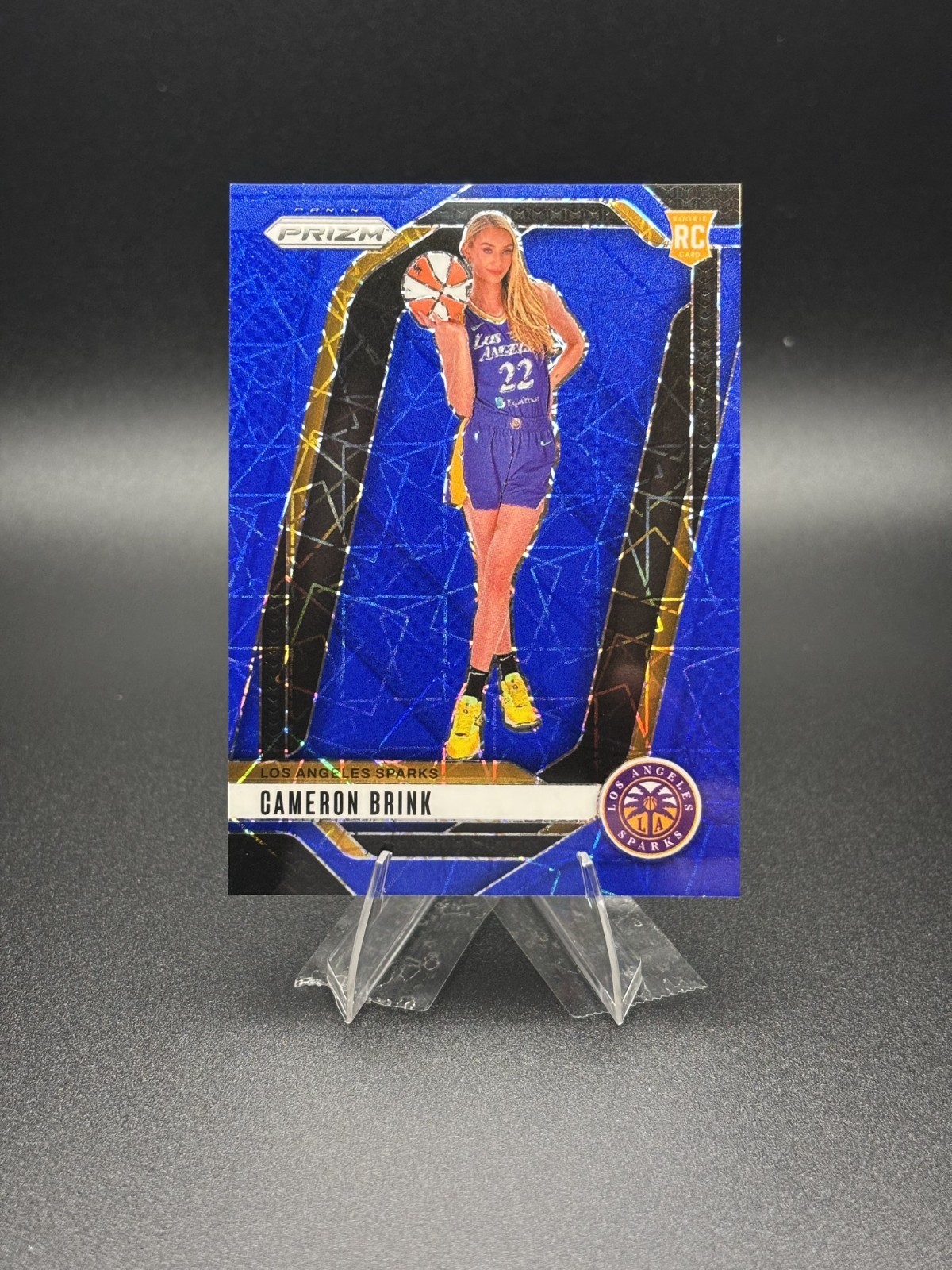 2024 Prizm WNBA Cameron Brink #143 Photo Variation Blue Velocity NM (RC)
