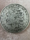 1921 P Morgan Silver Dollar $1–Philadelphia Mint (No Mint Mark)–Circulated 90%