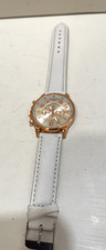 Geneva Platinum Women's Wrist Watch Quartz Movement White Band