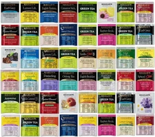 Best Tea Bags Assortment Variety Sampler Pack - 48 Count Green Black, Herbal