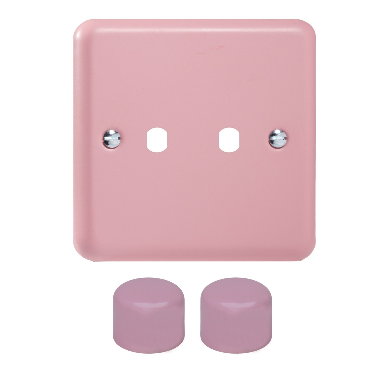 Varilight WY2.RP Lily Pastel Rose Pink 2 Gang Dimmer Matrix Kit inc Knob