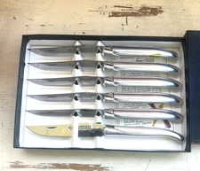 LAGUIOLE DE TABLE stainless steel steak knives set of six NIB