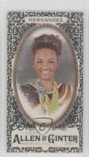 2017 Topps Allen & Ginter Mini Black Border Laurie Hernandez #274 0g46