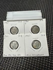 lot of 4 silver dimes