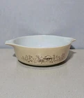 Vintage PYREX Forest Fancies Mushroom Small Casserole Dish 471-b NO Lid