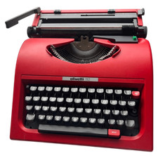 Olivetti 110 Retro Manual Typewriter Vintage Mid-Century Working Condition thumbnail