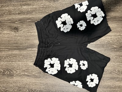 Denim Tears The Cotton Wreath Shorts Black | eBay