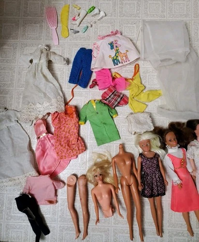 Vintage 1960s Barbie Doll Accessory Parts TLC Lot