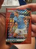 Kevin De Bruyne 2024-25 Panini Prizm Premier League Red Mosaic #4 Man City Card