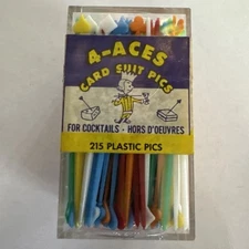 4 Aces Card Suit Pics Pick Appetizer Hors Charcuterie Cocktail Bridge Poker NIB
