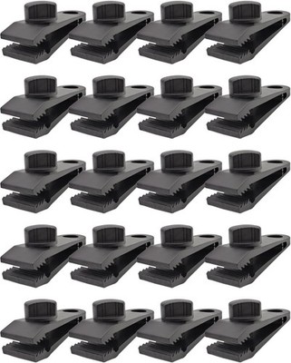Tarp Clips Heavy Duty Lock Grip 20 Pcs - Tarpaulin Clips and Clamps for Tents, 