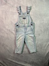 OshKosh BGosh Overalls Light Blue Denim Toddler Kids Size 3T/3A Faded