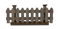 KrippenzubehöR Zaun 15 X 2 X 6,5 Cm Holz Detaillierter Miniatur-Holzzaun