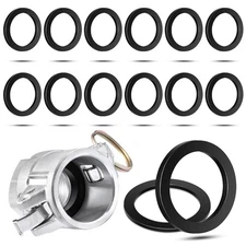Outus 15 Pieces 2 Inch Camlock Gasket Fitting Cam Lock Hose Seal for black 