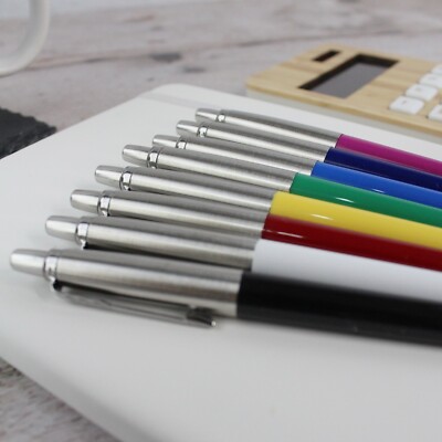 Parker Jotter Kugelschreiber blaue Tinte schwarze Tinte mittlere Feder Edelstahl Geschenk