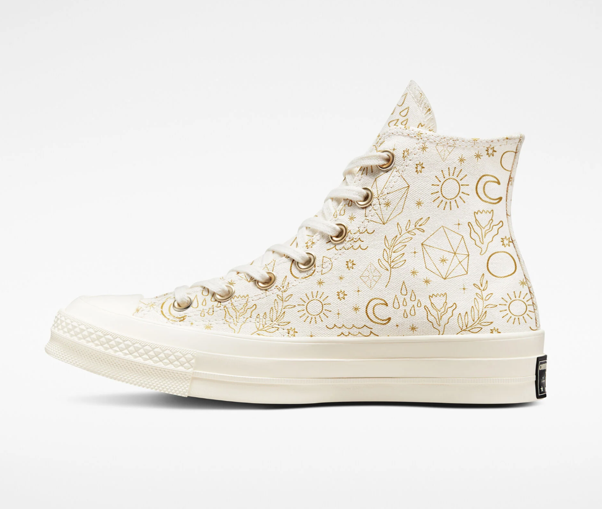 【限定品】F720 ALMOST WHITE CHUCK NEW Women's CONVERSE Chuck 70 Golden Elements Shoes A02207C